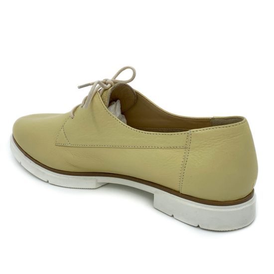 Полуботинки Cover желтые кожаные - фото 3, 