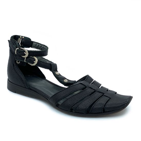 Сандалии Fru.it черные кожаные - фото 2, 