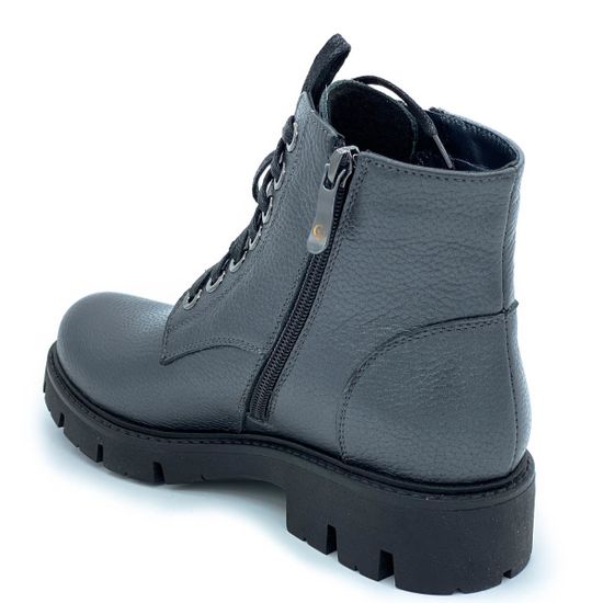 Ботинки Cover графитовые кожаные Байка - фото 3, 