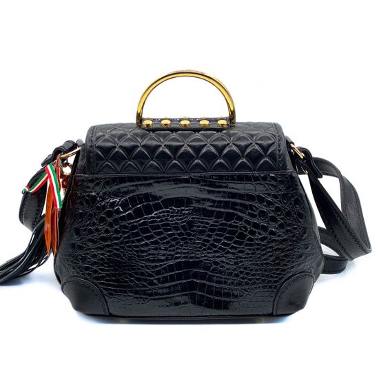 Сумка Marino Orlandi черная кожаная - фото 3, 