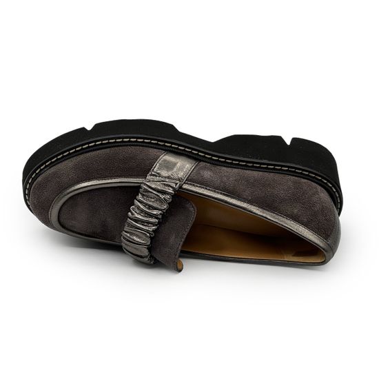 Лоферы MOT-CLE коричневые замшевые - фото 5, MOT2762 MOT STEEL