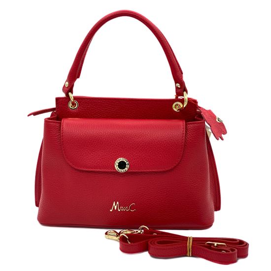 Сумка Marina Creazioni красная кожаная - фото 6, 