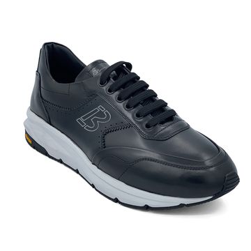 Кроссовки Bruno Antolini черные кожаные демисезонные - фото 2, 98302 BA NERO