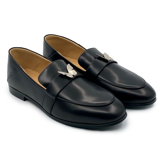 Лоферы TUFFONI кожаные черные - фото 7, 1024011LL TUF