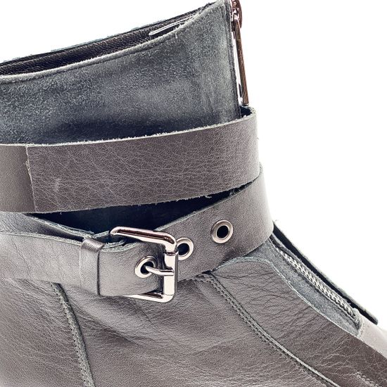 Ботинки Cover серые на байке - фото 6, 