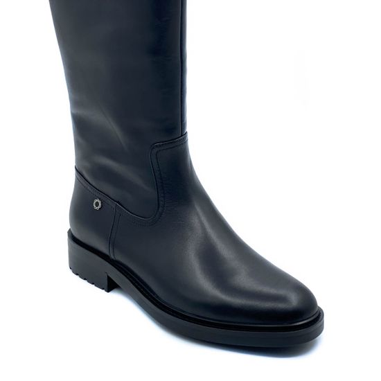 Сапоги Tuffoni черные кожаные МЕХ (мех до щиколотки) - фото 4, 1722019LE  TUF