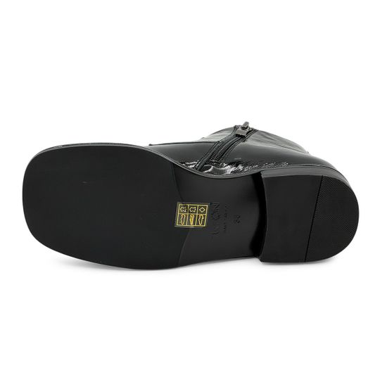 Ботинки TUFFONI черные лаковые демисезонные - фото 4, 1725032PL TUF NERO