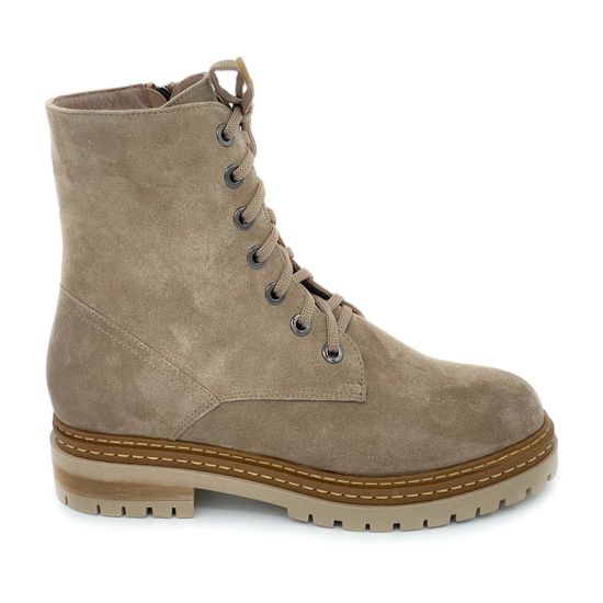 Ботинки Cover бежевые замшевые МЕХ - фото 1, 