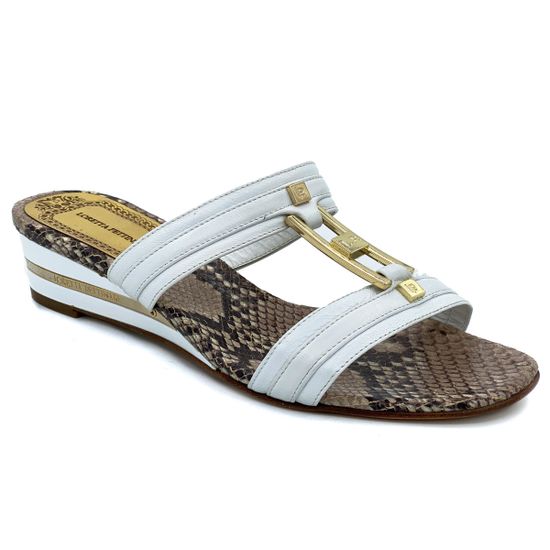 Сабо Loretta Pettinari белые кожаные - фото 3, 