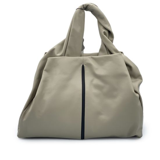 Сумка Di Gregorio бежевая кожаная - фото 1, 3696 DG LATTE MORO