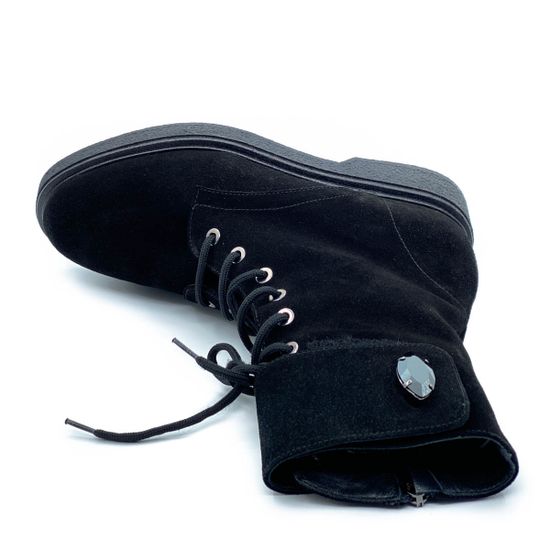 Ботинки Giorgio Piergentili черные замшевые МЕХ - фото 5, 