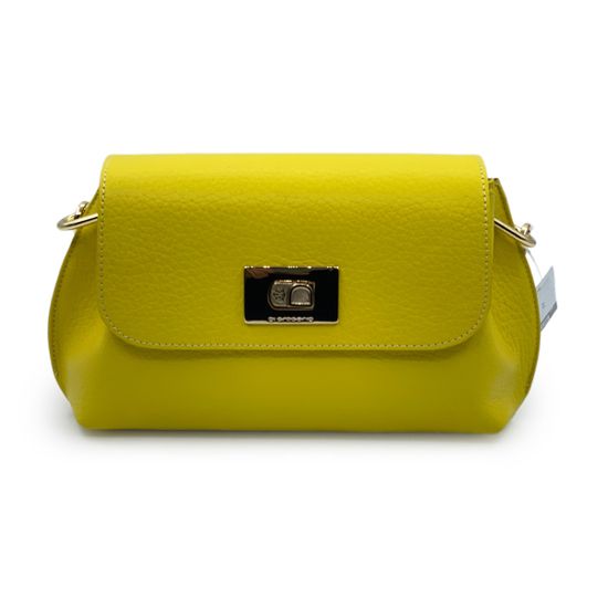 Сумка Di Gregorio желтая кожаная - фото 1, 