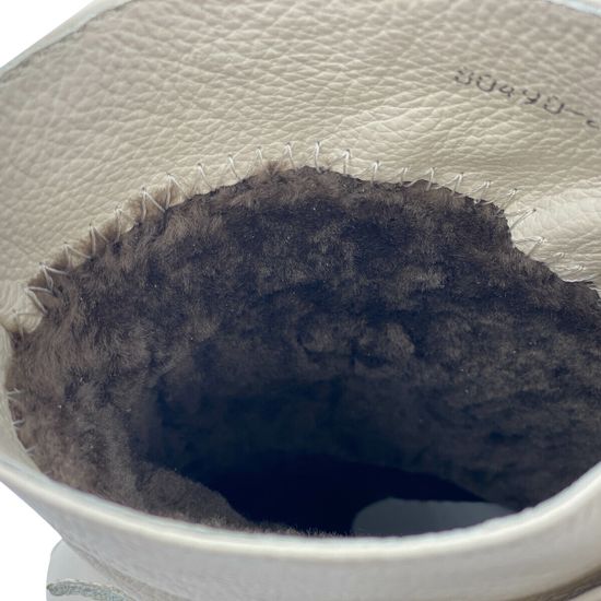 Ботинки CVCover бежевые кожаные на меху - фото 7, 80490-2 COV