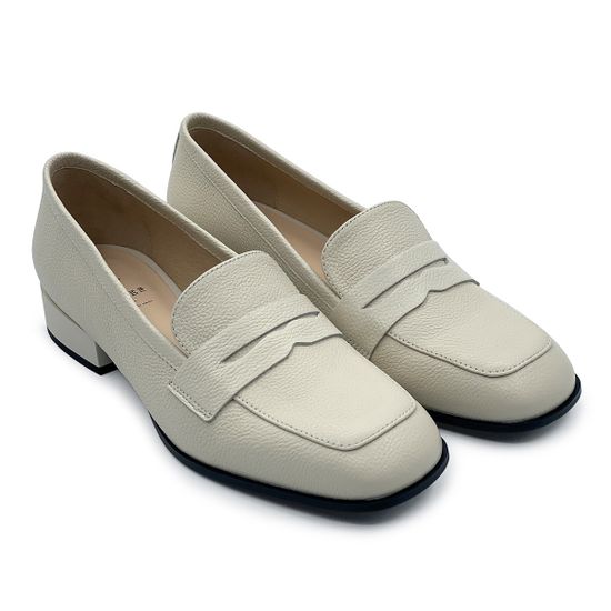 Лоферы CVCOVER кожаные бежевые - фото 7, 852011 COV