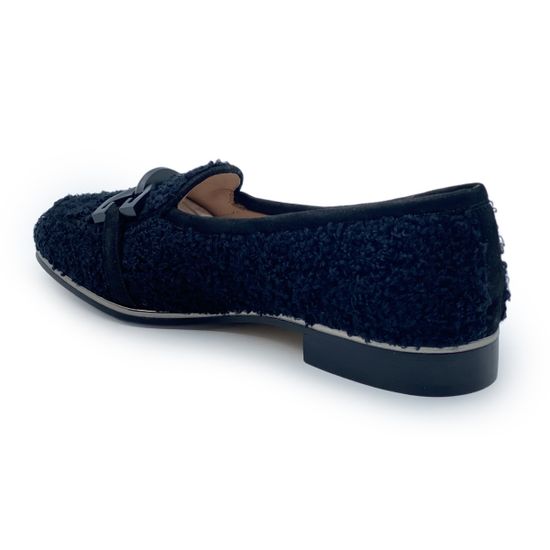 Лоферы Ilasio Renzoni черные текстильные - фото 3, 5271 IR NERO