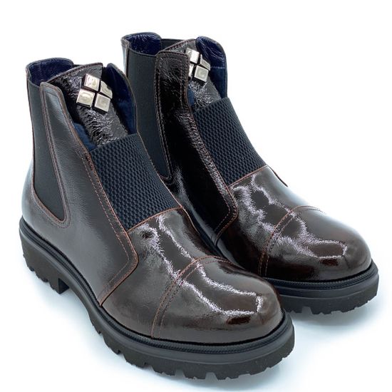 Ботинки Mot CLe коричневые наплак МЕХ - фото 7, 