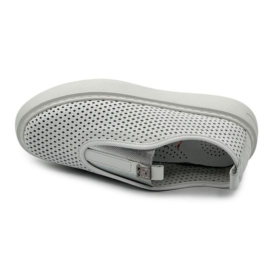 Кеды Lab Milano белые кожаные с перфорацией - фото 5, 2639 LAB BIANCO