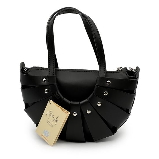 Сумка Renato Angi черная кожаная - фото 3, 3255206 RA NERO