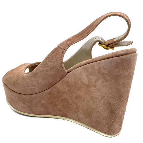 Босоножки Kelton бежевые замшевые - фото 3, H0931 KEL FANGO