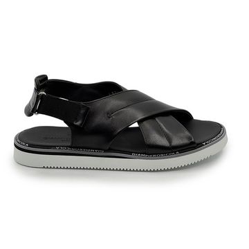 Сандалии GIAMPIERONICOLA черные кожаные - фото 1, A5775 GPN