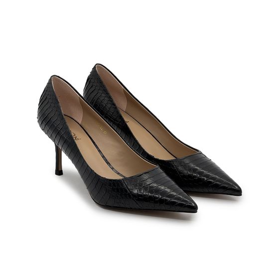 Туфли женские TUFFONI кожаные "питон" черные - фото 7, 1024039LL TUF NERO