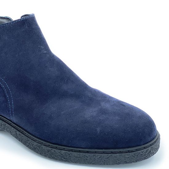 Ботинки Luca Guerrini синие замшевые МЕХ - фото 5, 