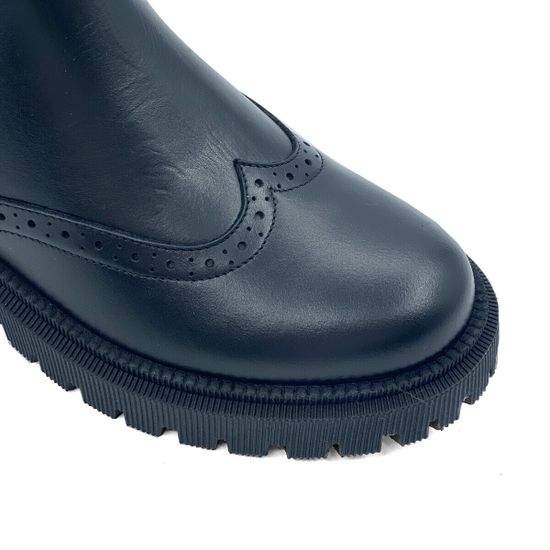 Ботинки Челси CVCover черные кожаные на байке - фото 6, 780207 COV