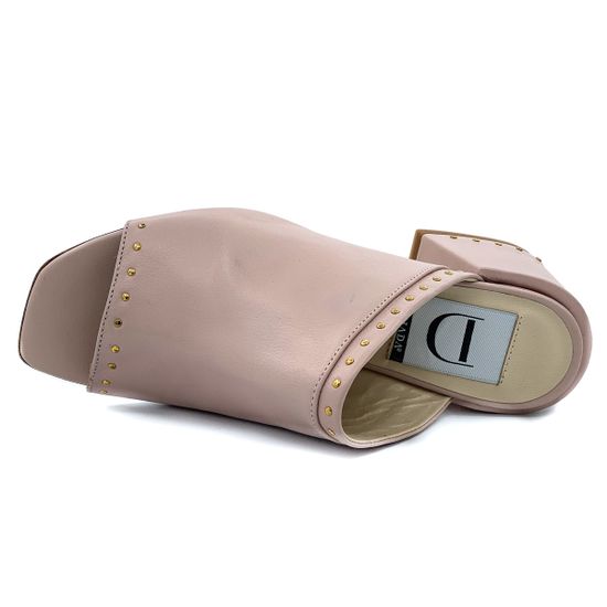 Сабо DiGiada пастельно-розовые кожаные - фото 5, 