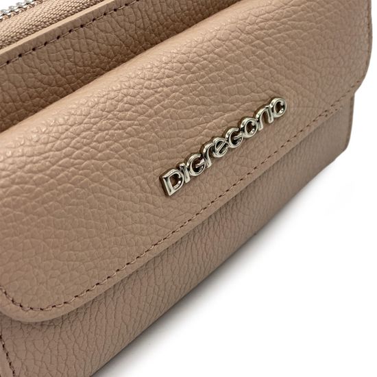 Сумка мини кросс-боди Di Gregorio розовая кожаная - фото 4, 8722 DG CIPRIA24