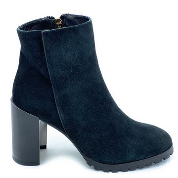 Ботильоны DiGiada черные замшевые МЕХ - фото 1, 1424 GIA