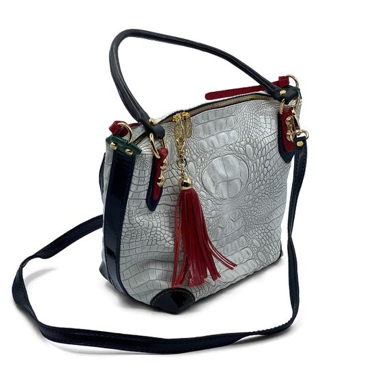 Сумка Marino Orlandi Сумка кожаная белая - фото 2, 