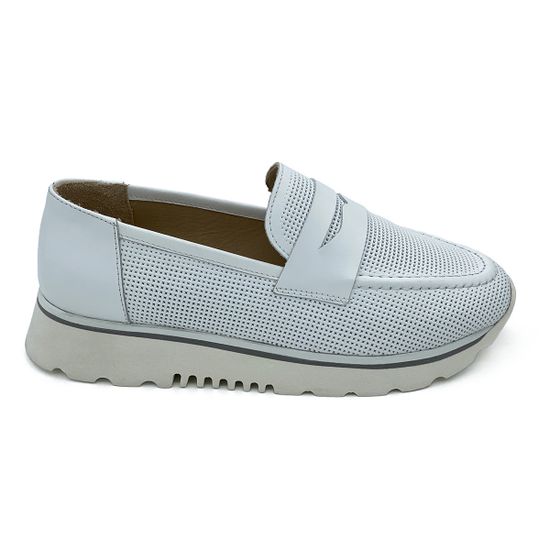 Лоферы Tuffoni белые кожаные - фото 1, 5223024LL TUF