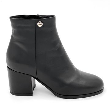 Ботильоны Tiffi черные кожаные МЕХ - фото 1, GR107M/60ZG TI NAP