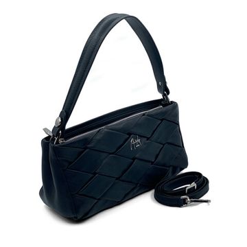 Сумка Renato Angi черная плетеная кожаная - фото 2, 2903881 RA NERO