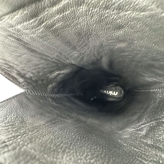 Сапоги казаки MIMMU черные кожаные демисезонные - фото 7, M690M37 MIM