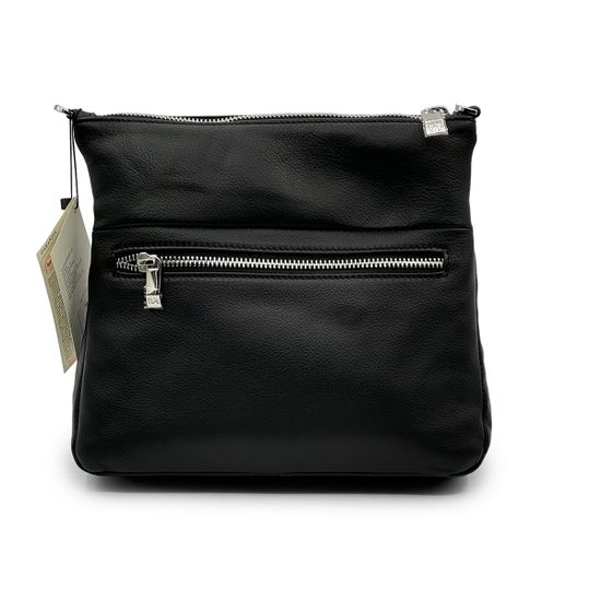 Сумка кросс-боди Renato Angi черная кожаная - фото 3,