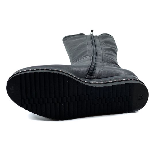 Сапоги Mara черные кожаные демисезонные - фото 4, 670FORMI MR