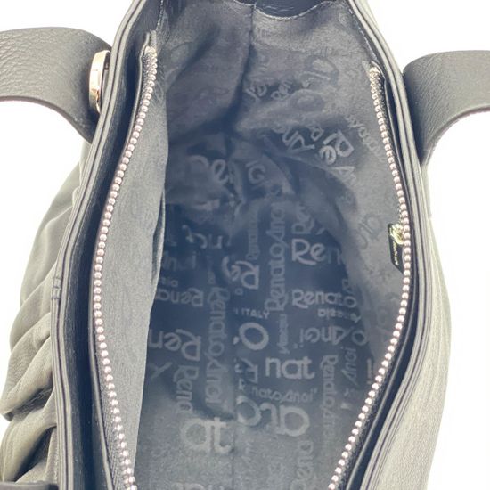 Сумка Renato Angi черная кожаная - фото 4, 