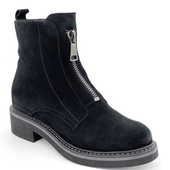 Ботинки Cover черные замшевые МЕХ - фото 2, 5708-2 COV