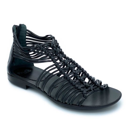 Босоножки Fru.it черные кожаные - фото 2, 