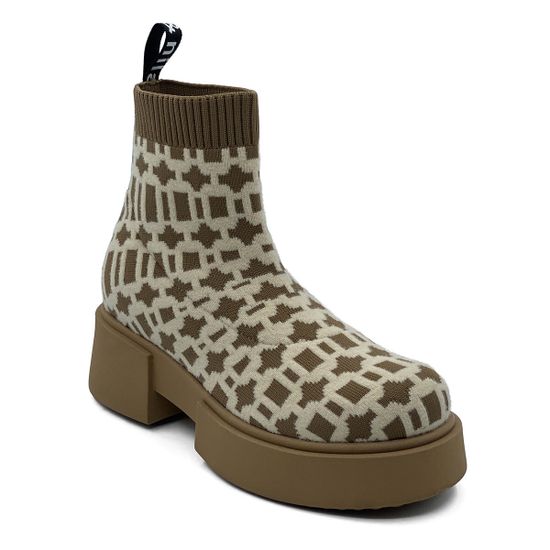 Ботинки Nila Nila бежевые текстиль демисезонные - фото 2, N3109 NIL TORTORA