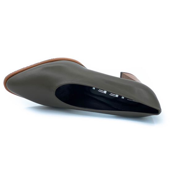 Туфли Tiffi зеленые кожаные - фото 5, S122/70C TI OLIVE