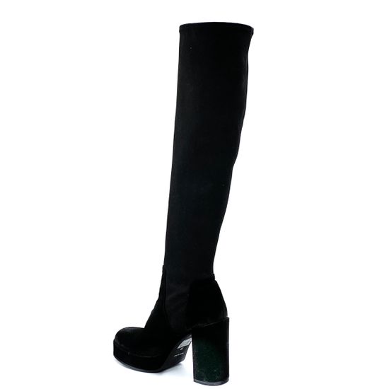 Сапоги Fru.it черные замшевые демисезонные - фото 3, 