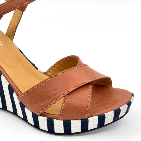 Босоножки Zamagni коричневые кожаные - фото 6, 5261 ZAM