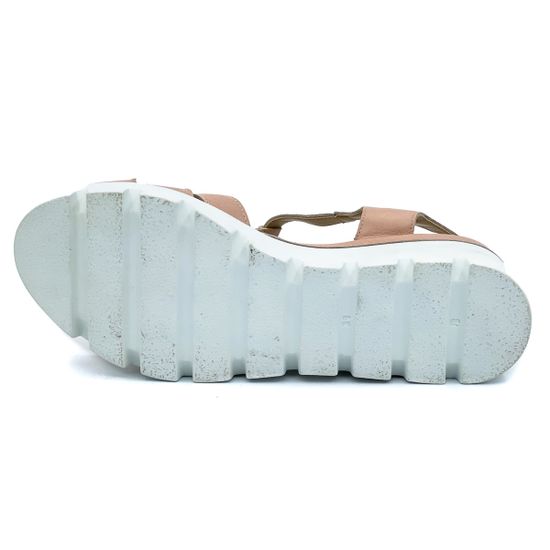 Босоножки Cover кожаные пудра - фото 4, 