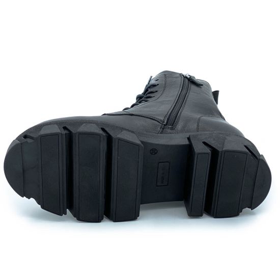 Ботинки Mimmu черные кожаные демисезонные - фото 4, ER5154 MIM NAPPA