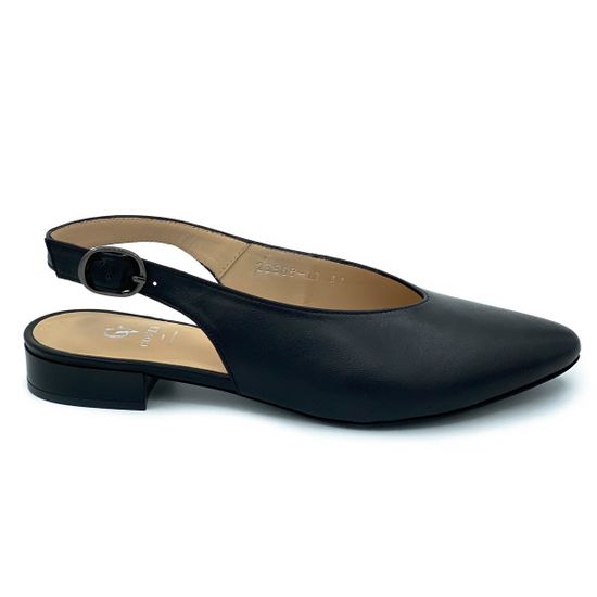 Туфли Cover черные кожаные - фото 1, 23509-17 COV