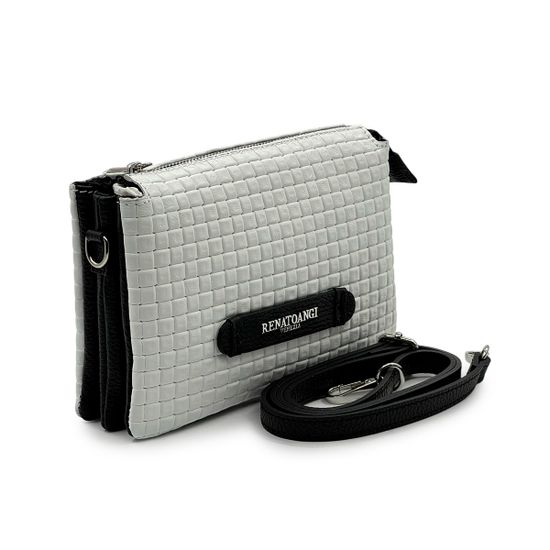 Сумка кросс-боди Renato Angi кожа плетенная белая - фото 2, 3451417 RA BIANCO