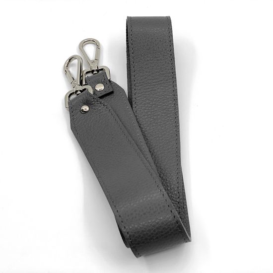 Сумка Di Gregorio серая кожаная - фото 5, 8787 DG GRIGIO