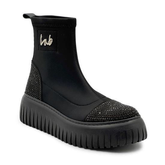 Ботинки Lab Milano черные текстильные демисезонные - фото 2, P22624625 LAB